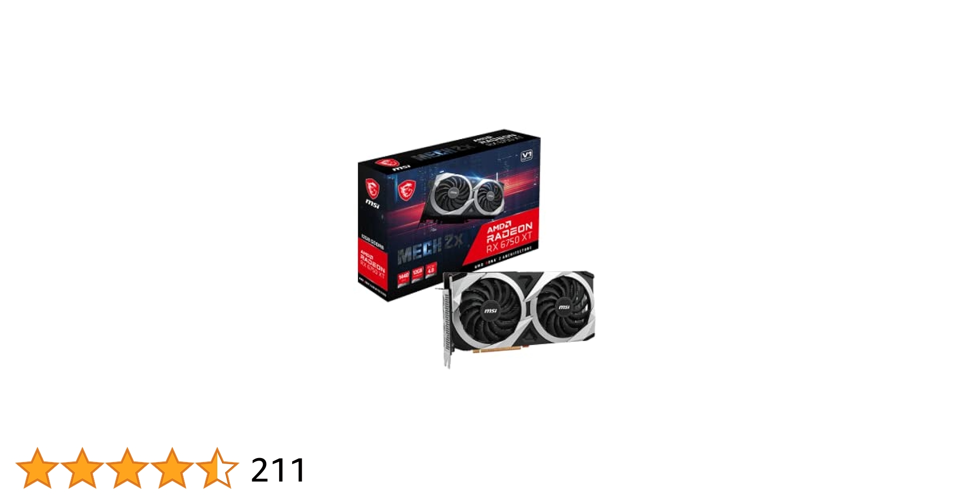 Amazon | MSI Gaming Radeon RX 6750 XT 192ビット 12GB GDDR6